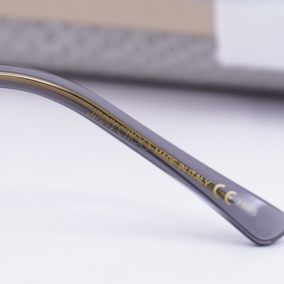 Jimmy Choo BA/G/S 0KB7KU Cat Eye Sunglasses - Transparent Grey/Blue - Picture 5 of 10